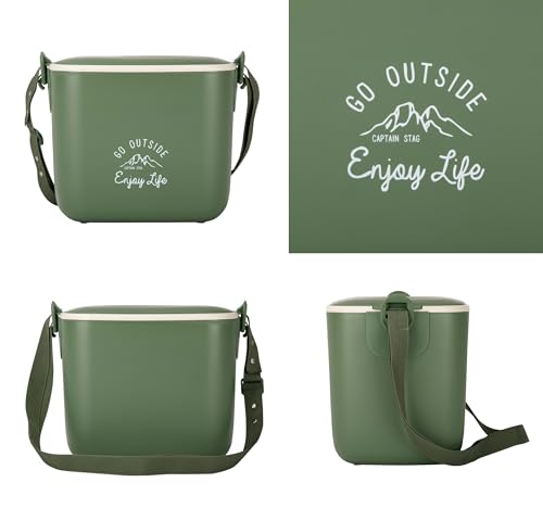 Kapitän Hirsch (Kapitän Hirsch) Mini Kühlbox, 5,6 l Fassungsvermögen, mit Schultergurt, Olive, Monte (UE-91)