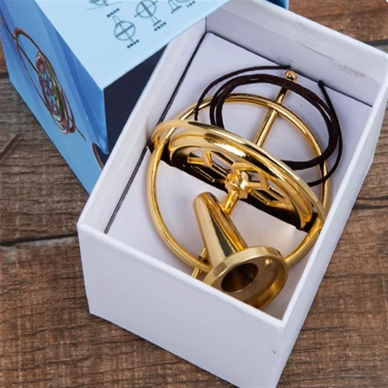 Giroscop Dinamic Angulare pentru Vârf de Deget Jucării pentru Ameliorarea Stresului Giroscop Metalic Creativ Anti Gravitație Experiment Fizic