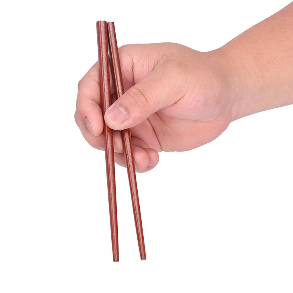 5Pairs Wooden Chopsticks Reusable   Wood Chopsticks for Home Kitchen Hotel