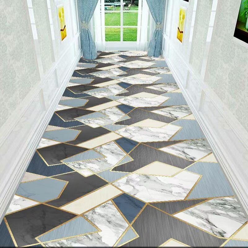 Moderner Minimalistischer 3D Hotel Flur Teppich Flur Eingangsteppich Zuhause Flur Bodenmatte