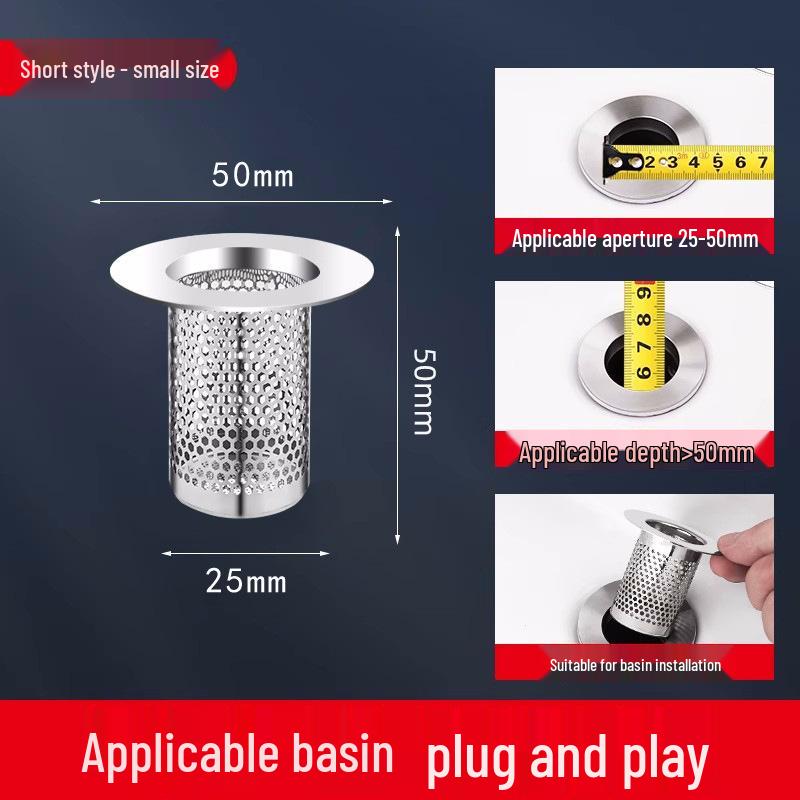 Edelstahl Badezimmer Bodenablauf Filter Kanaldeckel