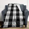 Black White Flannel Blanket Throw Blanket Soft Warm Sofa Bed Camping Home Decor Unique Christmas Gift C926613