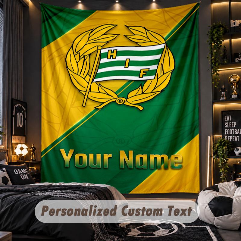 TapestryHammarby Custom Name Text Personalized Wall Hanging Tapestry Home Wall Decor