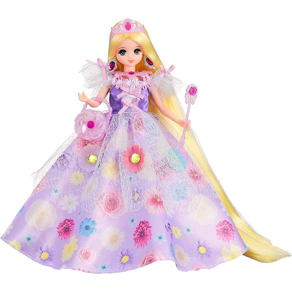 

Takara Tomy Licca Dream Princess Shiny Floral Doll 3 Years and Up Dress-Up Toy