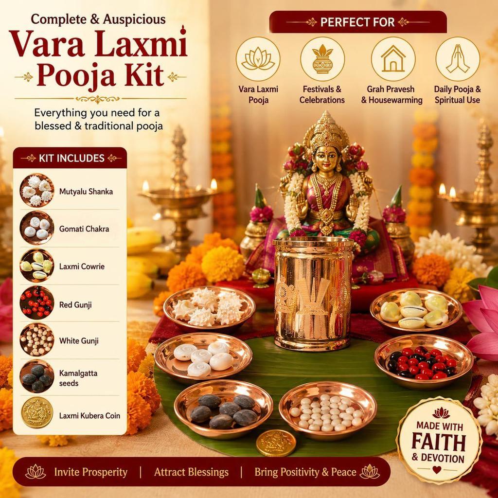 JaiRaj Collections Pure Copper Kubera Kuncham 3.5 Inches, with Laxmi Kubera Coin Set