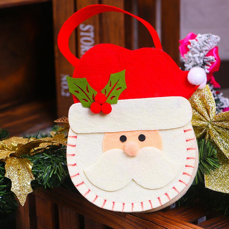 

Adorable Santa Claus And Snowman Cartoon Gift Bags For Kids Christmas Treats Gift Bag Old Man