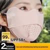 Women's Anti-UV Full Face Sunscreen Mask - Breathable Ice Silk with Eye Protection