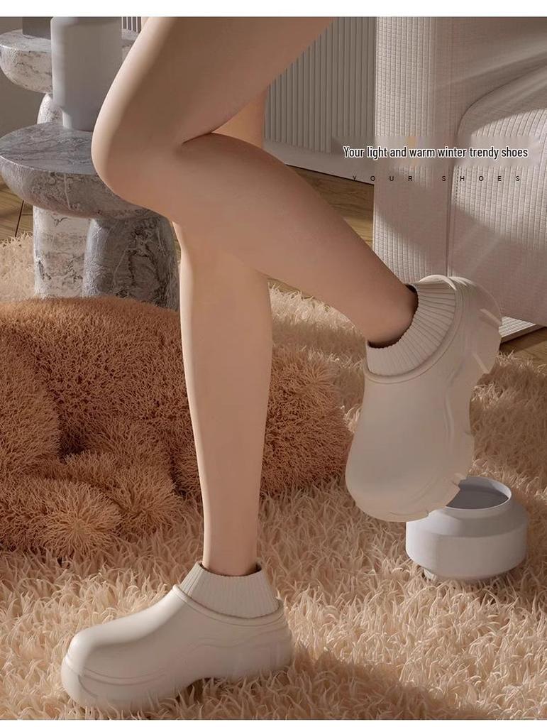 2025 Nowe Jesienno-Zimowe Bawełniane Buty na Sznurek z Aksamitną Podszewką - Wszechstronne i Modne