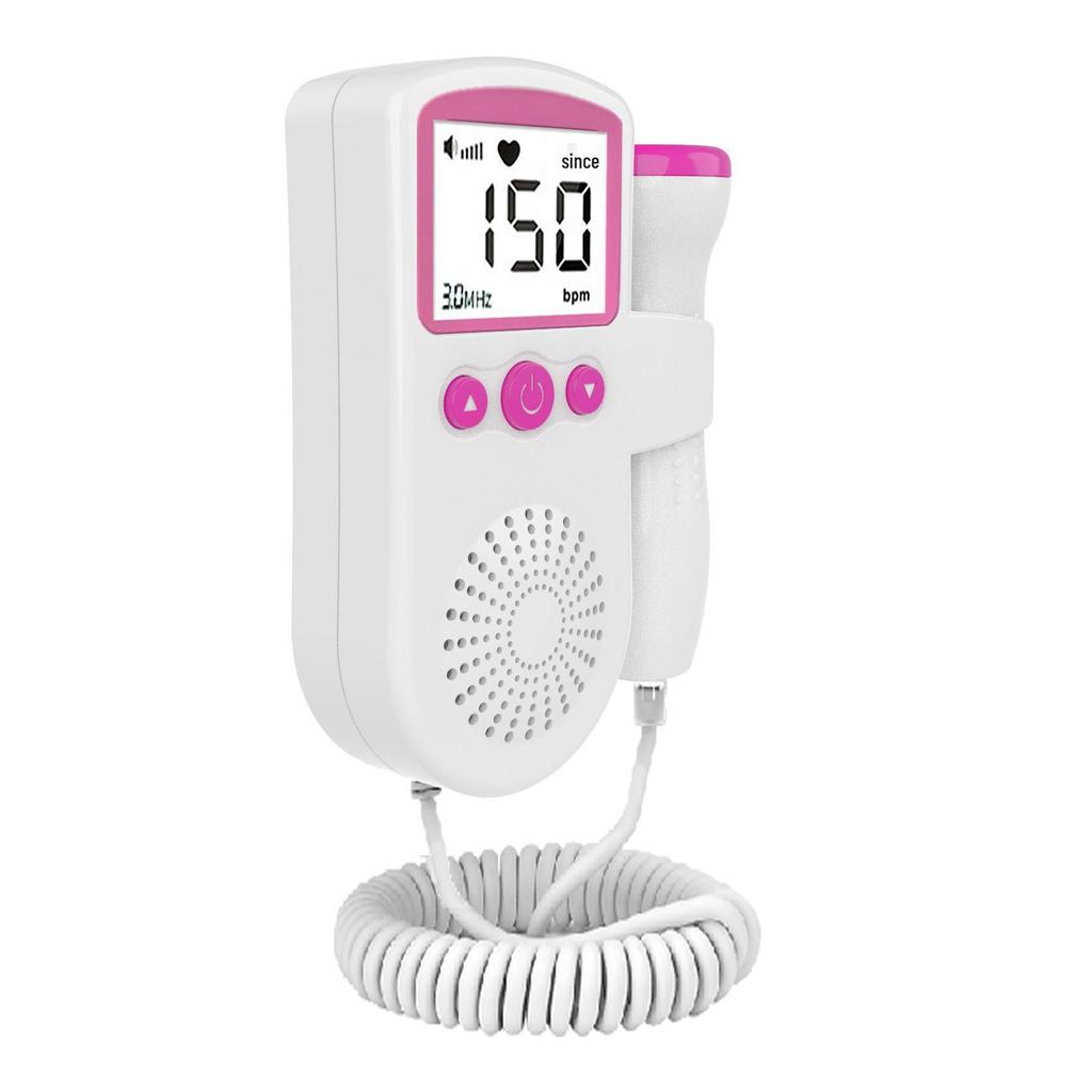 Handheld Home Fetal Doppler Heartbeat Detector & Baby Heart Rate Amplifier
