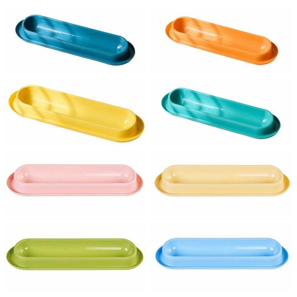 Tilted Neck Protection Pet Feeding Bowl Extra Long Cat Dog Feeder Cat Water Feeder  Pet Household