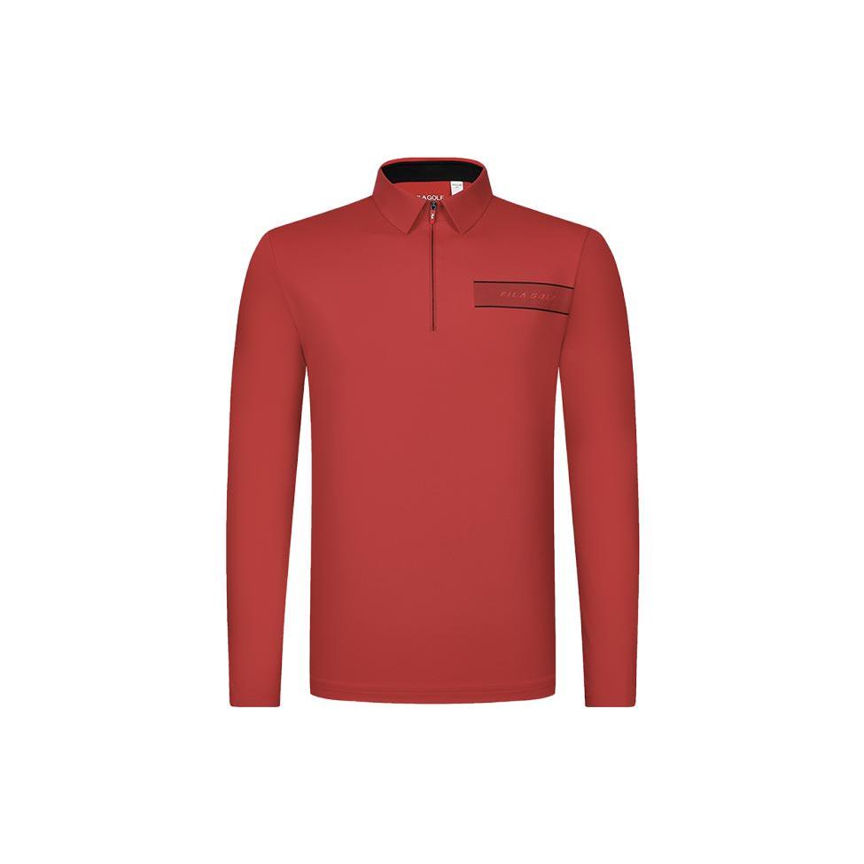 FILA Golf Polo Shirt Men s Fluorescent Flame Red A11M415203F-RD L