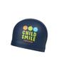 Lenomasuyeongbog Kids' Smile Face Pu Swim Cap Navy Ro-Rc2E055-Nv