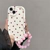 Case For RENO 15F 14 15 PRO 14F 13F 12F 11F 11 12 Pro OPPO A6 A5 PRO A6X Soft Love Heart Bracelet Chain Wave Side Silicone Cover
