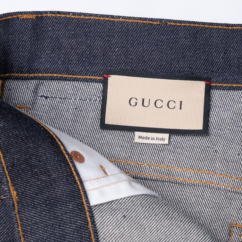 GUCCI FW22 Jeans Men's Dark Blue 700949-XDB1Z-4759