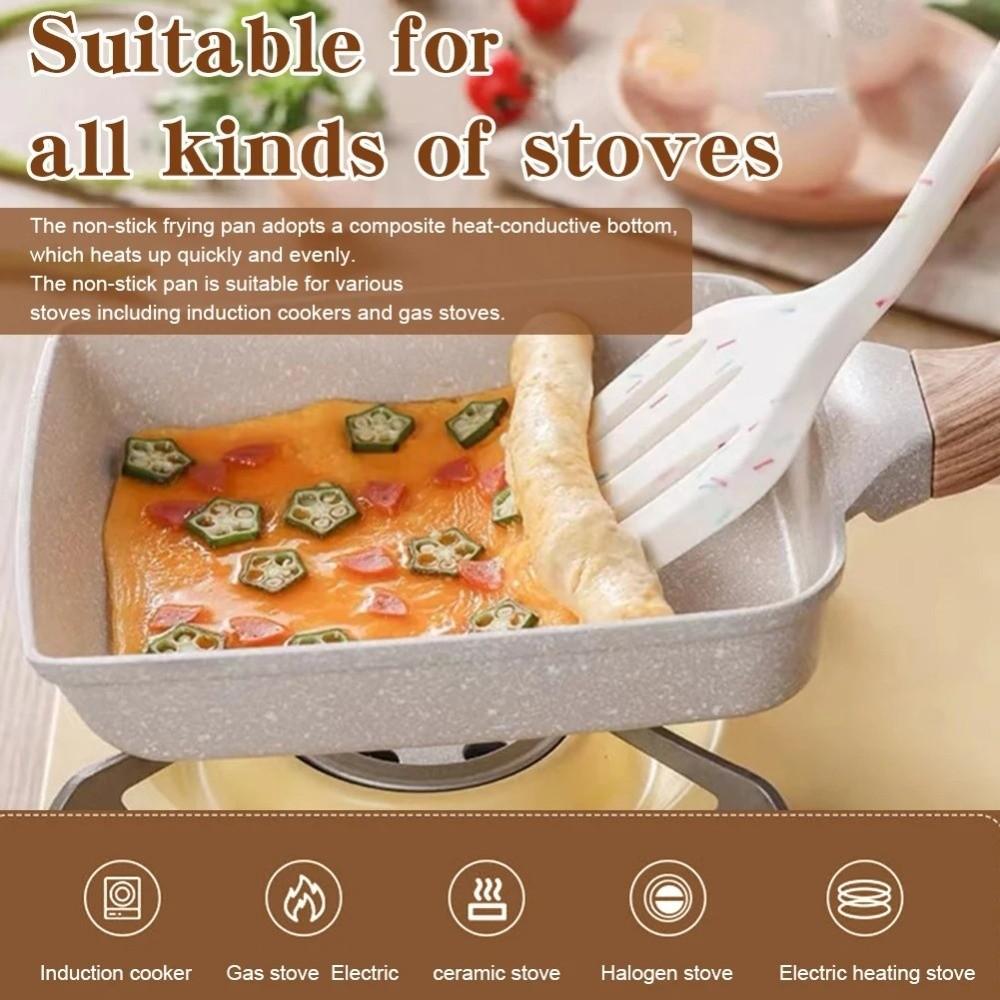 Nonstick Coating Steak Frying Pan Flat Surface Griddle Pan Thickened Omelette Pan  Home Kitchen