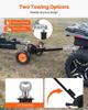 1500lbs 2-in-1 Trailer Dolly 22 and 26 In Adjustable Height 2in Ball with Caster