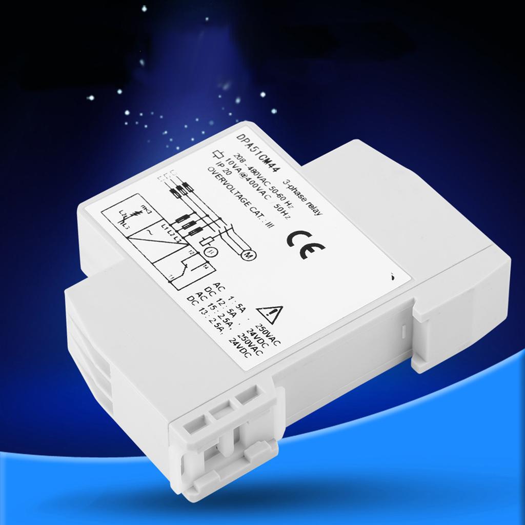 DPA51CM44 3-Phasen-Überwachungsrelais Phasenfolgeschutz 208-480VAC