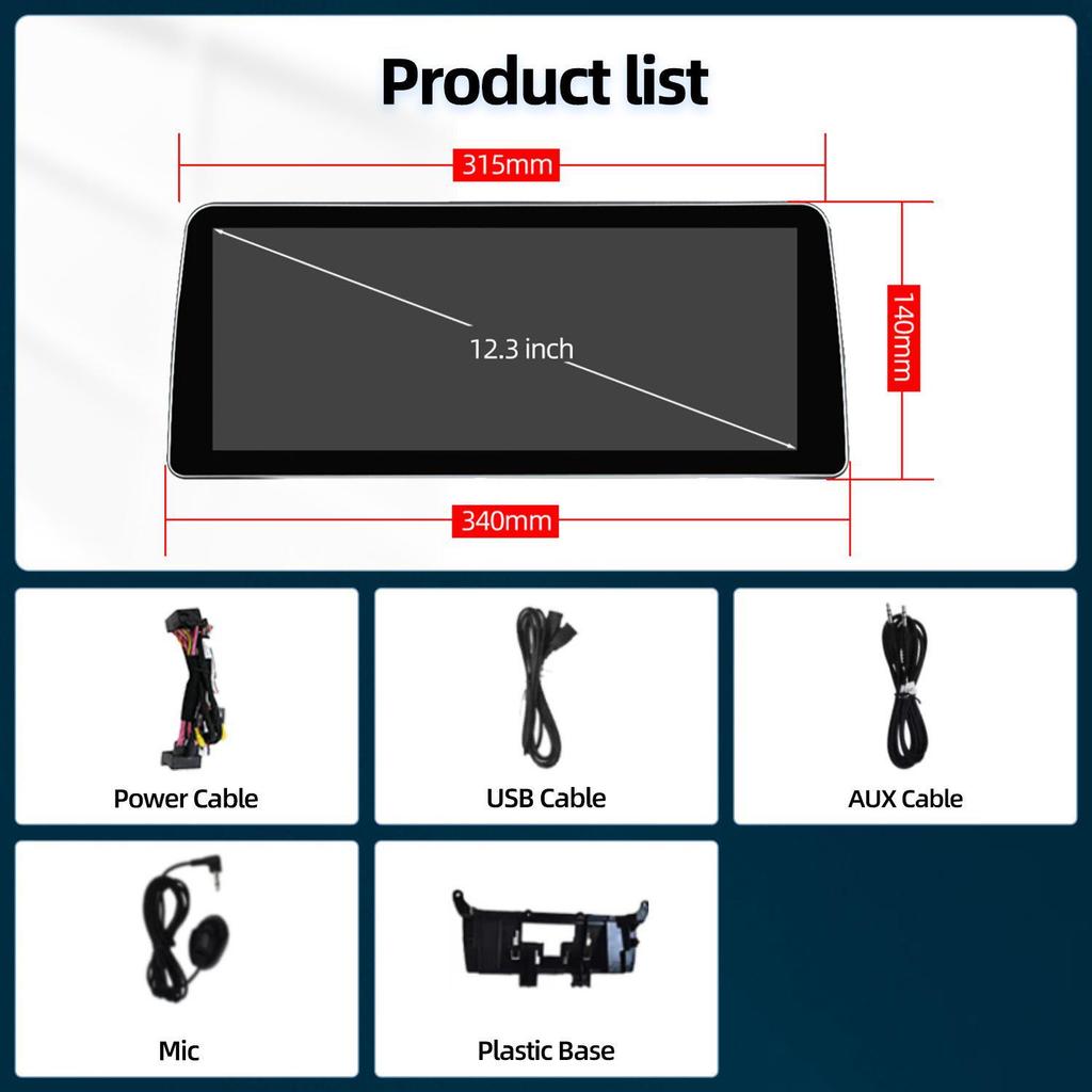 12.3" Compatible GPS Navigation System for BMW 7 Series F01-F04 Center Console