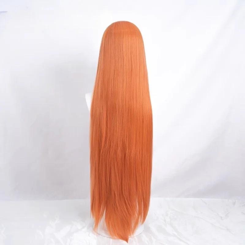 Anime Bleach Inoue Orihime Cosplay Costume Hair Super Long Orange Comic Wigs Heat Resistant Synthetic Hair Wigs
