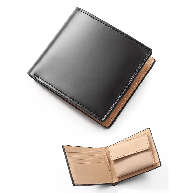 

[GROOVE GEAR] [Groove Gear] horse leather bifold wallet men s wallet genuine leather leather black ggs-1038 black