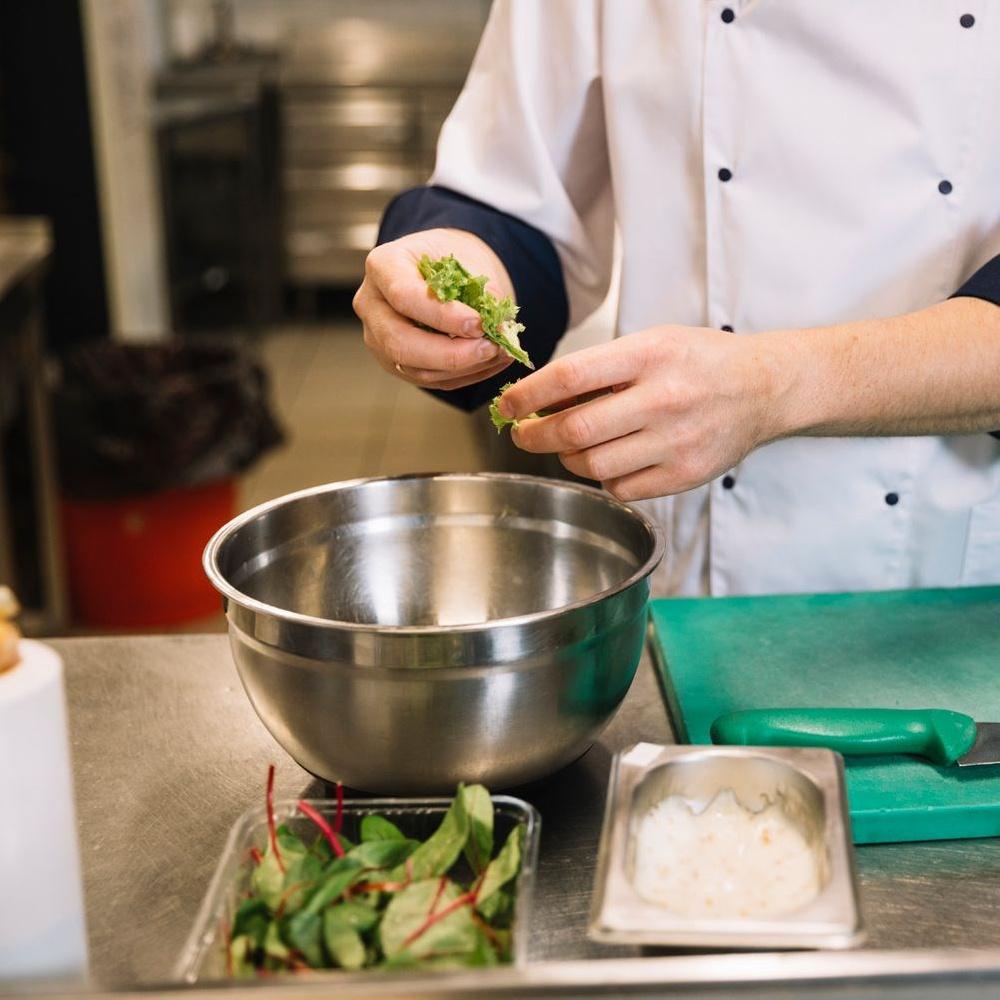 Miska Stalowa Kuchenna Misa Nierdzewna Do Sałatek 13 Cm, 650 Ml