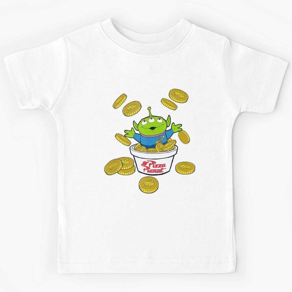 Alien Pizza Planet Tokens Kids T-Shirt 160