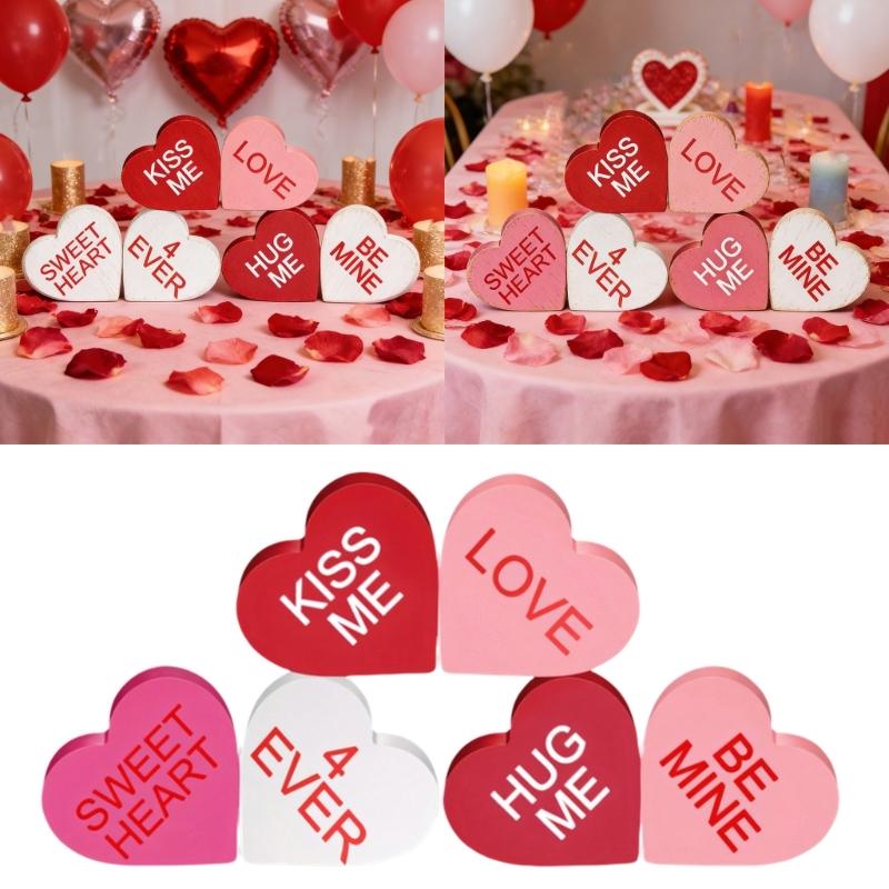 Modern Design Heart Craft Ornament Set Portable Foam Board Ideal for Home Office and Festival Event Decors