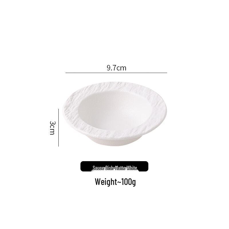 Qinkai Nordic Ceramic Sauce & Snack Dishes, Set of 5