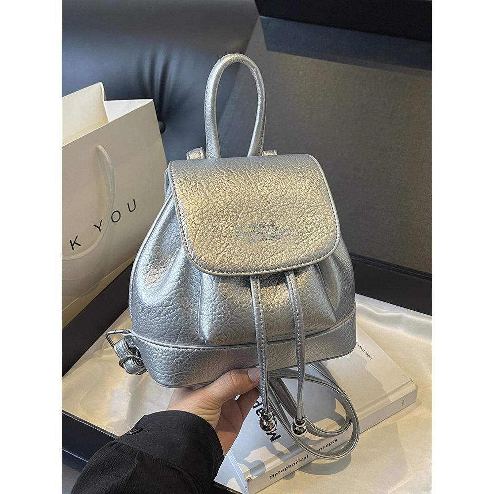 Fashion college student class backpack women's 2025 new versatile mini backpack going out travel bag schoolbag