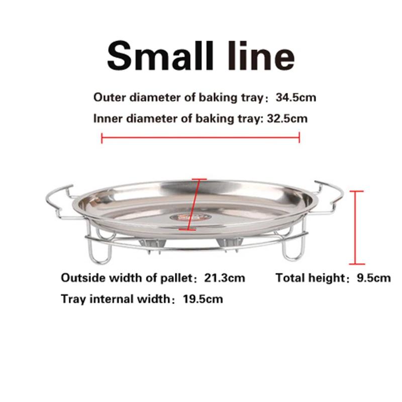 

Рыбная тарелка для гриля коммерческого назначения Овальный противень для выпечки Спиртовой нагреватель Яйцевидный нагреватель Простые рыбные тарелки Обеденная тарелка Рыбный гриль