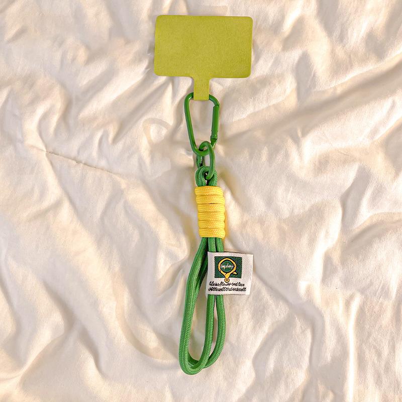 Mobile Phone Lanyard Hanging Decoration Can Be Carried Twist Rope Anti-Loss Pendant Strong Wrist Short Straps