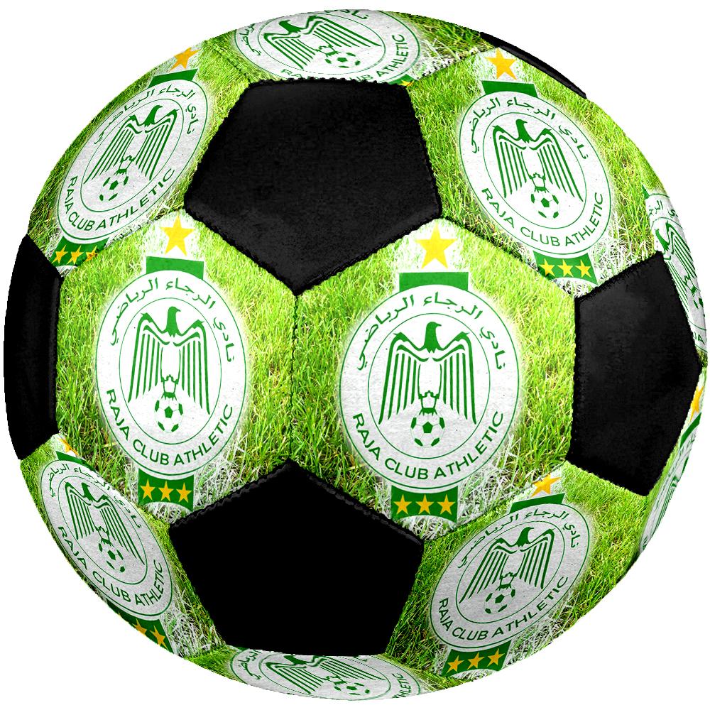SIZE 5 Raja Casablanca Soccer Ball Colorful All Ages Machine Stitched PVC Competition Ready Durable High-Bounce