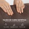 Manual Reclining Relax Armchair Up To 155 Degrees Push Open With Footrest High Back Thick Padding Brown