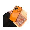 Premium inductor electroplated orange glass case for iPhone16Pro max iPhone 17 case 14/13 luxury