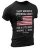 Benjamin Franklin Quote T-shirt Liberty For Security American Patriotic T-shirt