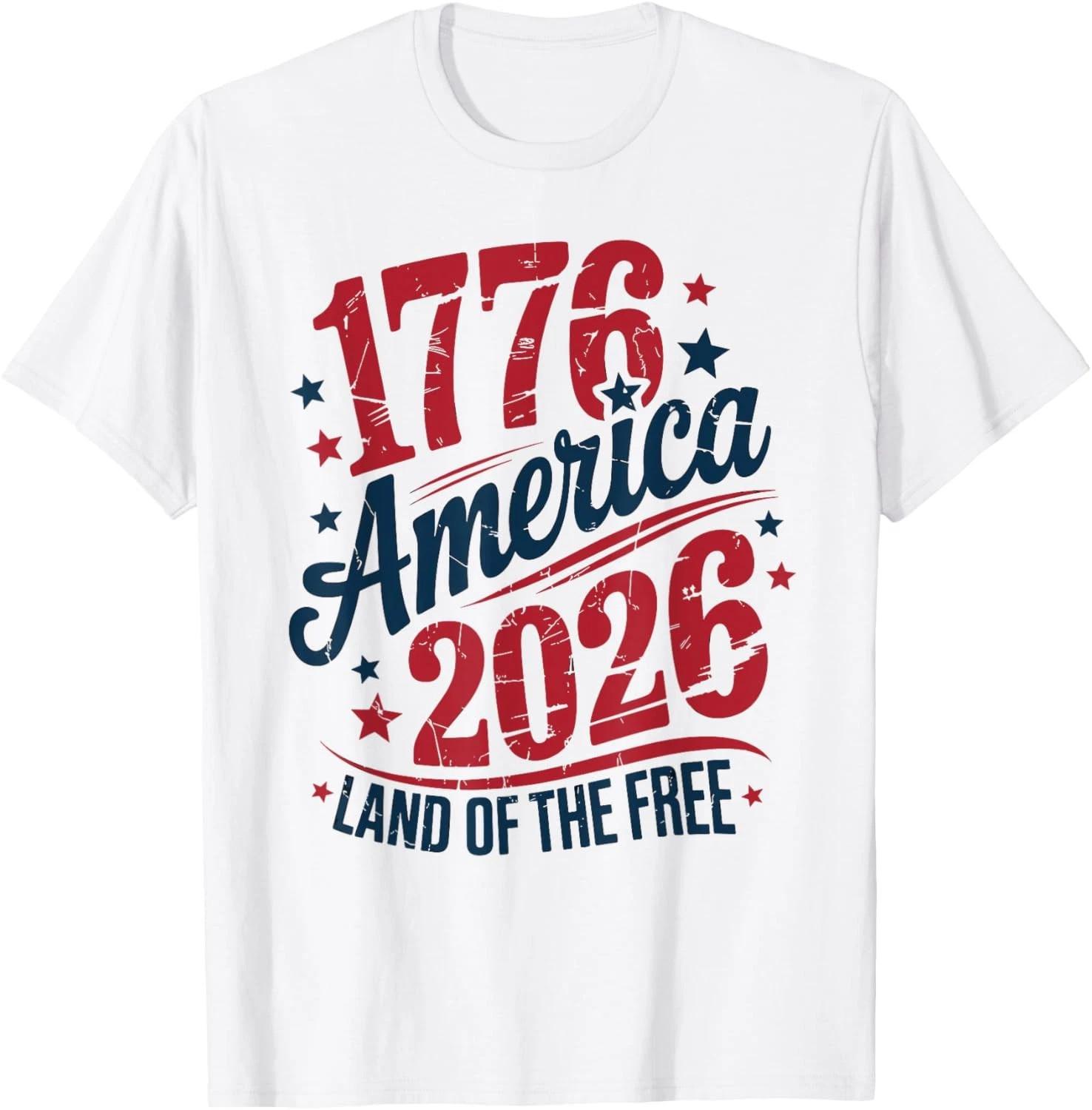 250 Years America Anniversary Retro 1776 US Flag T-Shirt M