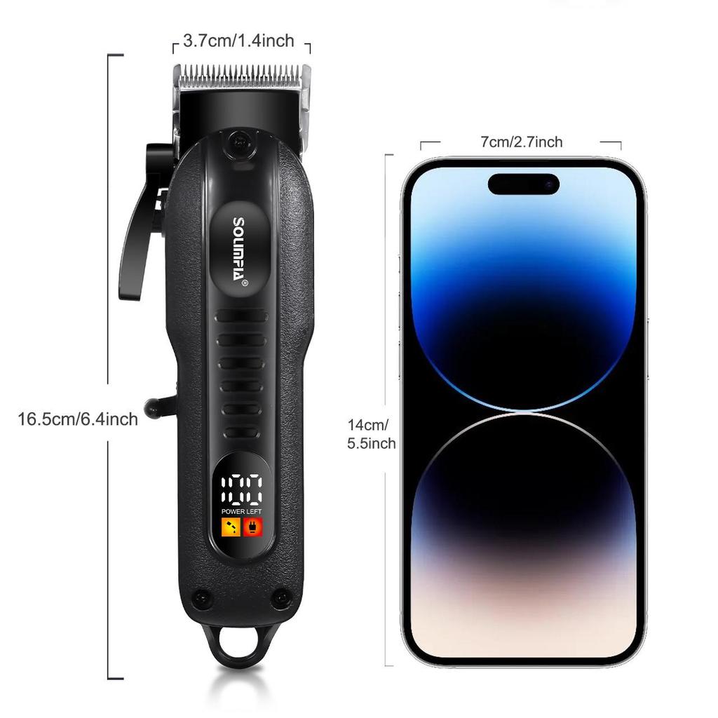 Professional Hair Clippers for Men Corded Hair Clipper Hair Trimmer Zero 0MM T-Blade Trimmer