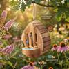 Butterfly House Butterfly Habitat Garden - Wooden Butterfies Houses with Feeder Hanging Garden Decoration Natural Butterfly Habitat Nesting Box