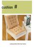 Japanese Style Multi-color Corduroy Square & Round Seat Cushion