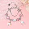 Sanrio Beaded Bracelet, Cartoon Melody Yugui Dog Kulomi Beaded Bracelet, Accessories