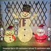 Solar Christmas Snowman and Santa String Lights for Courtyard, Villa, Garden, and Mall Holiday Decor.