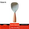 Heat-Resistant Silicone Wooden Handle Spoon