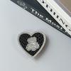 Rhinestone Bear Magnetic Phone Stand with Mirror & Heart Ring