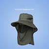 New Face Neck Protection Beach Cap Detachable Anti-UV Bucket Hat All-directional Breathable Sunscreen Hat Spring Summer