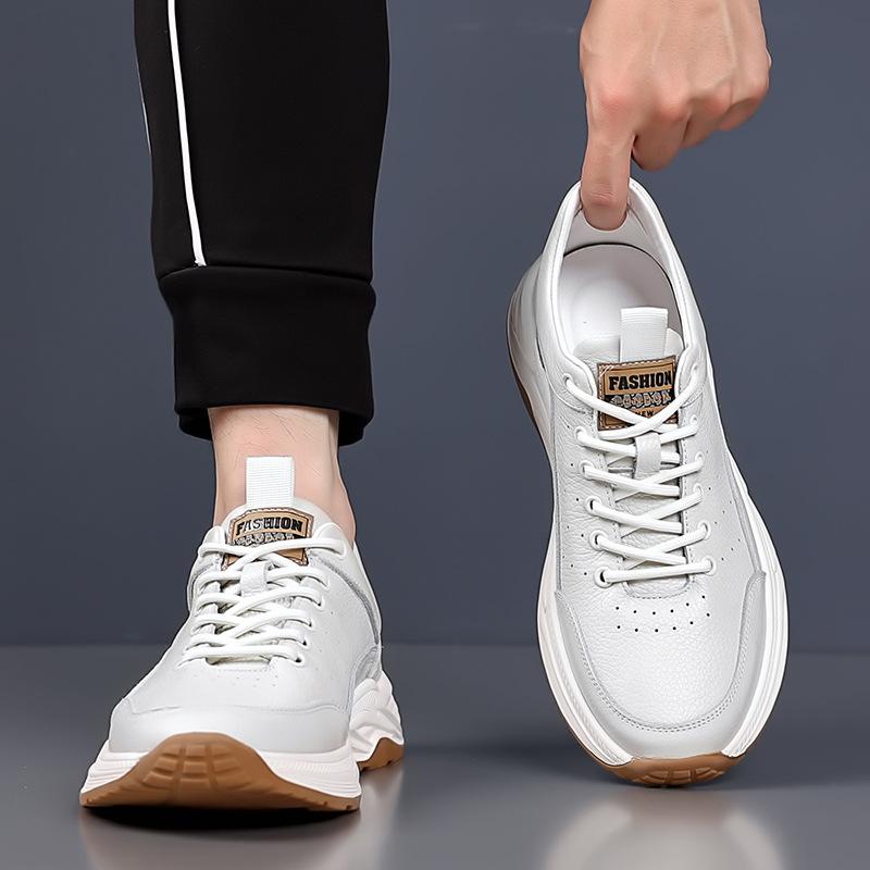 The First Layer of Cowhide Summer New Men's Leather Shoes Genuine Leather Sports Shoes Men's Casual Men's Shoes European Trend Shoes Soft