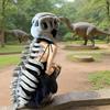 Dinosaur Skeleton Children Adult Costume Costume Props Mask Headgear Plush