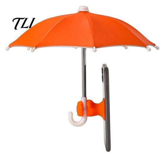 Beach Phone Accessories Umbrella with Suction Cup, UV Protection Mini Cellphone Umbrella, Universal Mobile Holder for Travel Outdoor Sun Shield