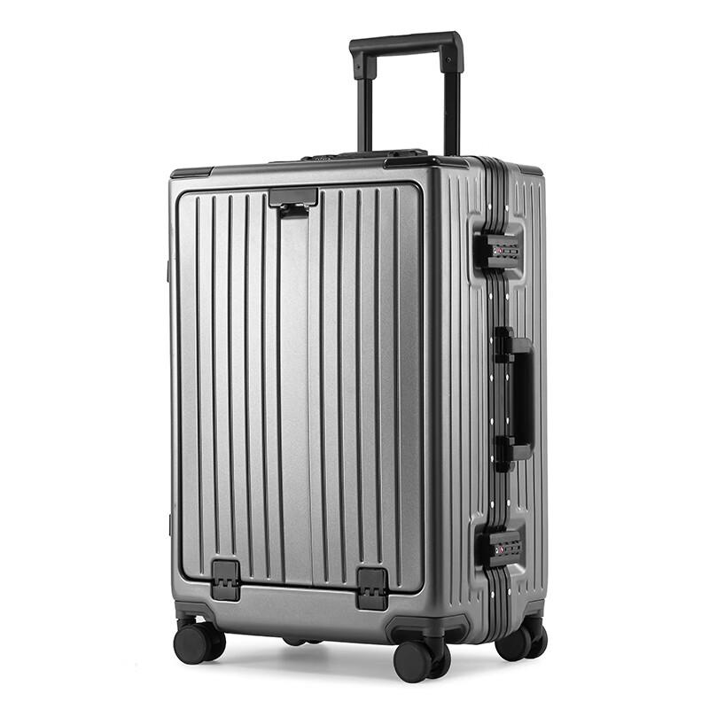 KIYERSY Multi-functional Aluminum Frame Carry-on Luggage