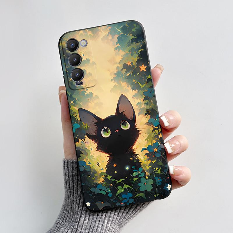 For Tecno Camon 18P Phone Case Shockproof Cover Cute Cartoon Love Heart Soft Funda For Tecno Camon 18 Premier Camon18 18i Bumper