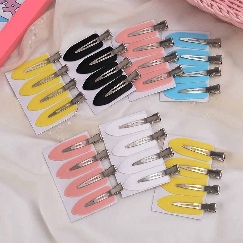 1/4/10pcs/set No Bend Seamless Hair Clips Side Bangs Barrette Makeup Washing Face Accessories Women Girls Styling Hairpins